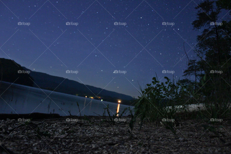 Starlit Shoreline. Greenwood Point - Lake Moomaw, VA