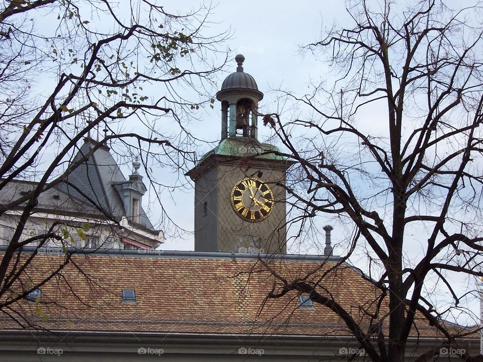 Clock Tower in Vevey