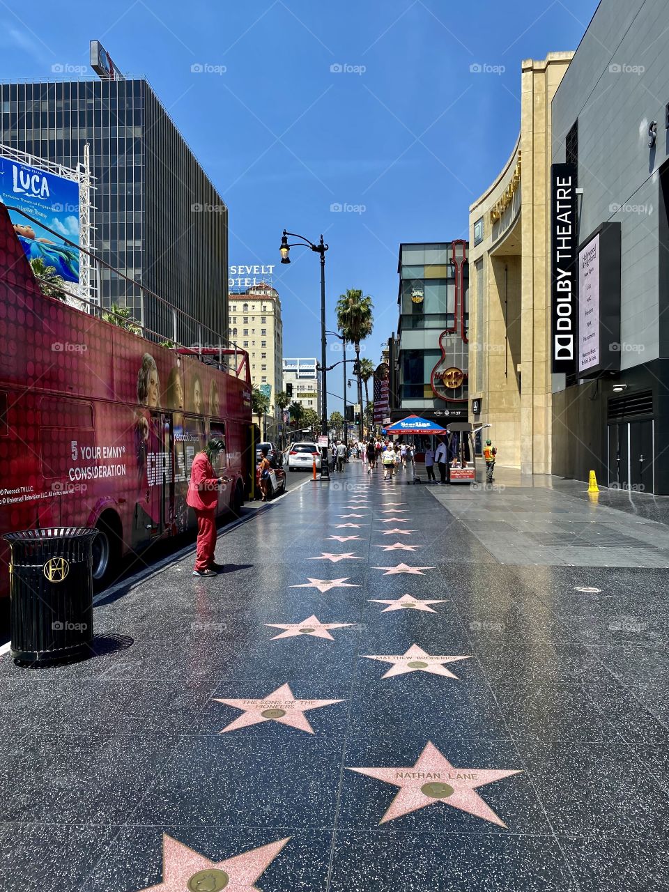 Hollywood Walk of Fame at Hollywood Boulevard in Hollywood/Los Angeles California 