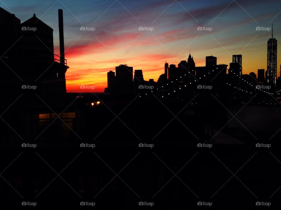 NYC skyline from DUMBO Brooklyn.