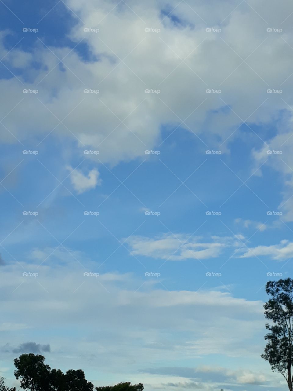 Beautiful cloud in the sky Indian village
