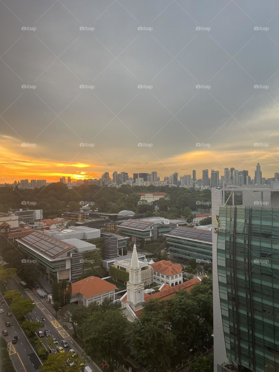 Sunset in Singapore