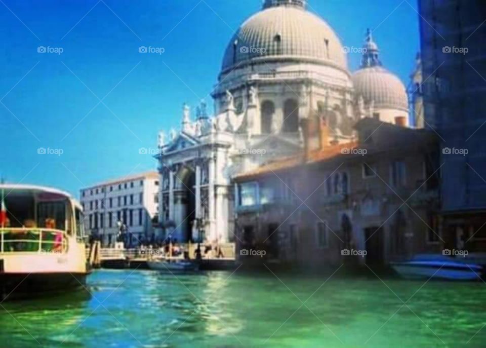 Beautiful buildings and structures at grand canal Venice