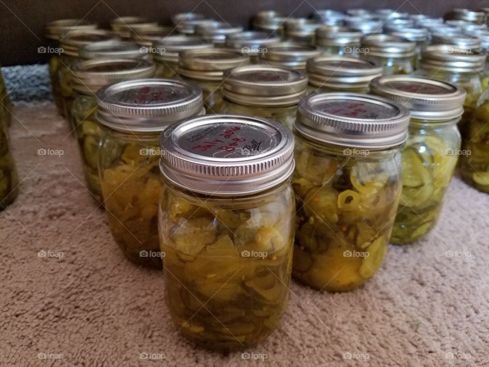 Home canned pickles
