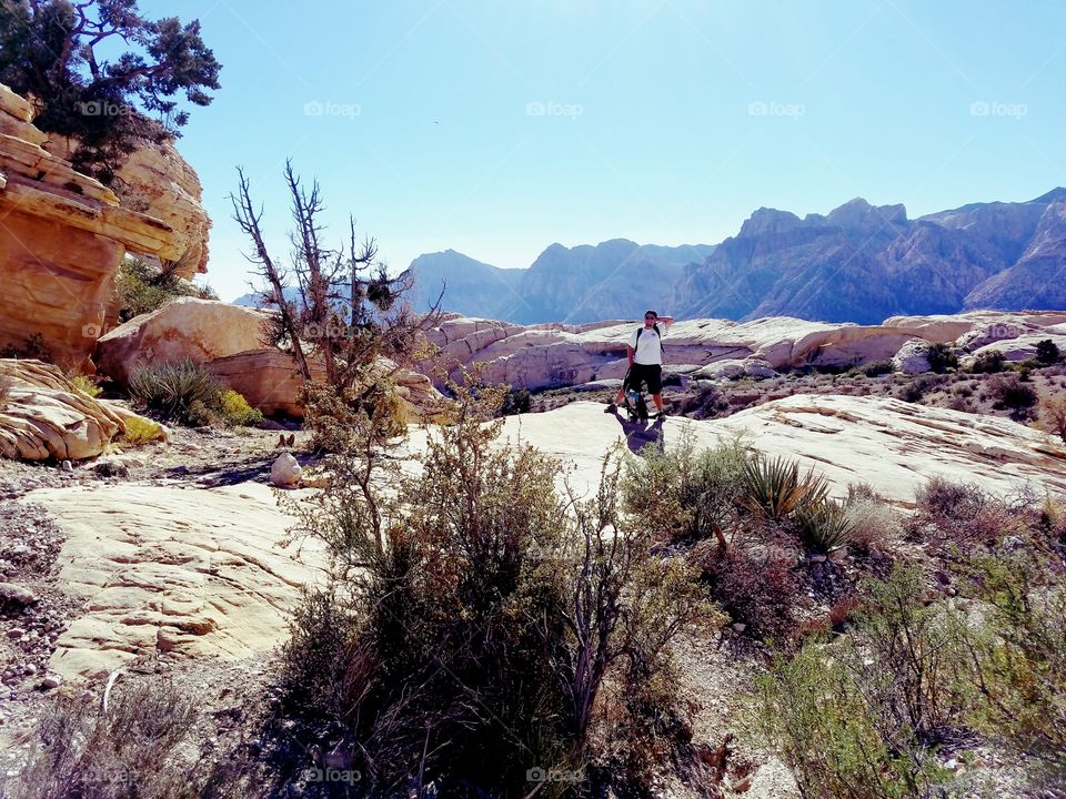 hiking at red rock