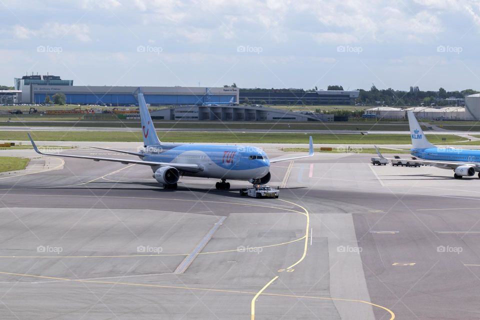 TUI Company Plane At Schiphol Airport The Netherlands 25-5-2022