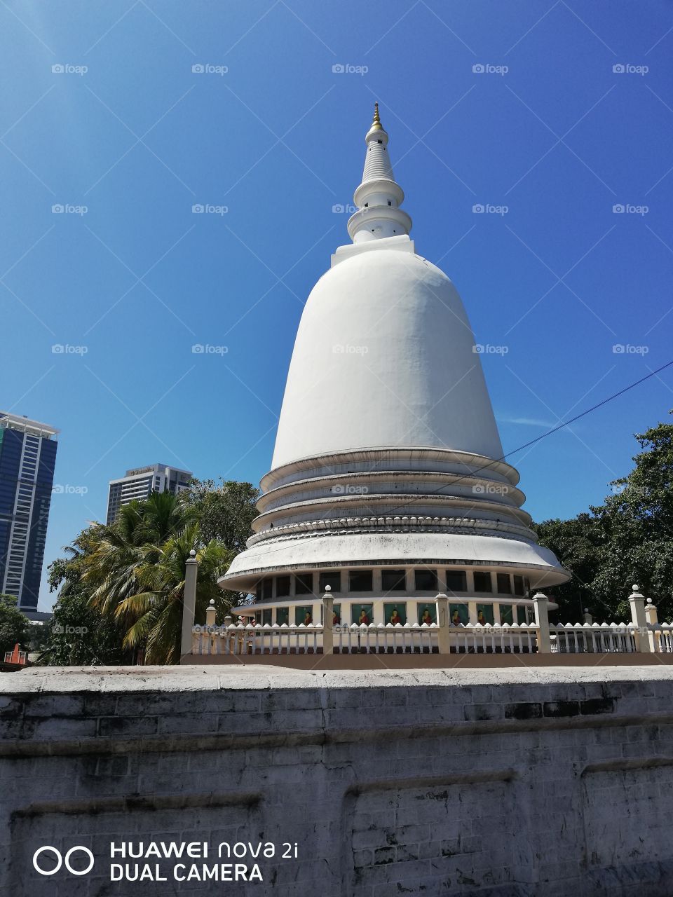 Sri Lanka Colombo city pagoda