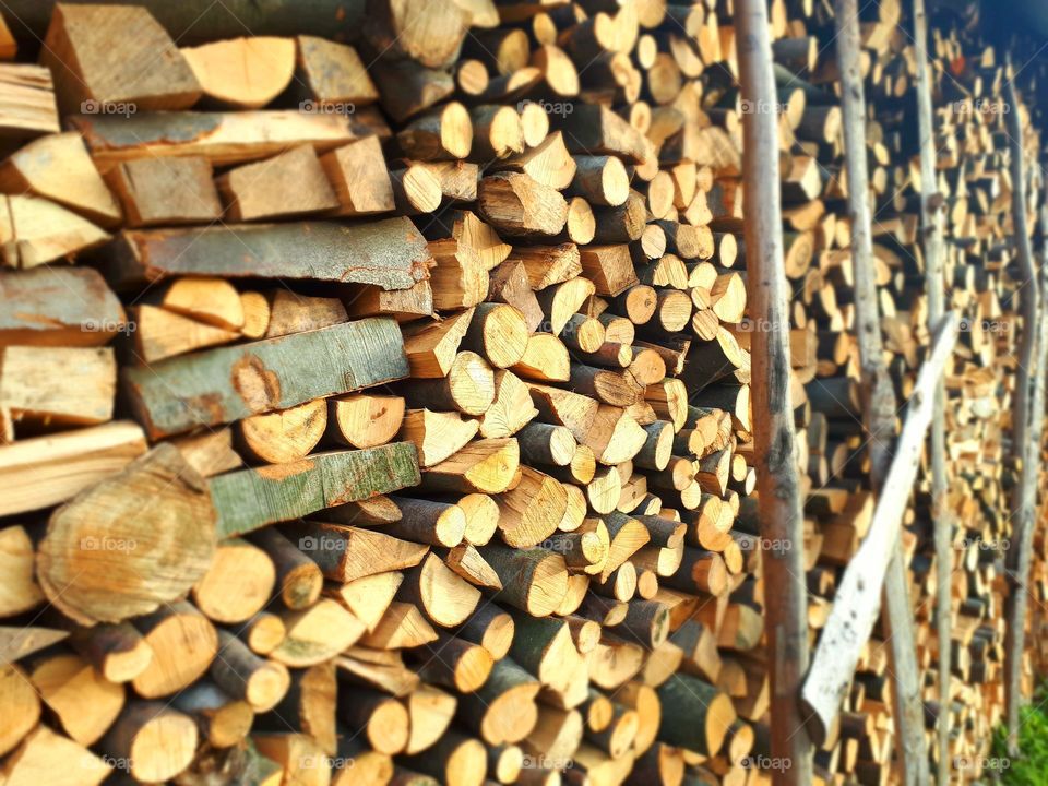 many small firewood