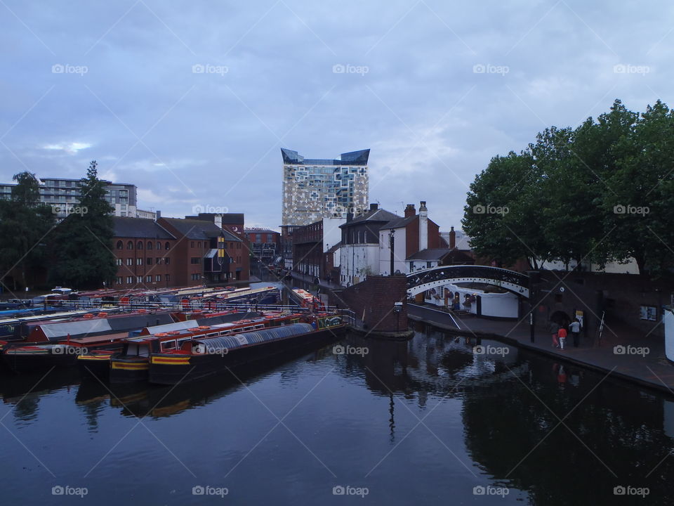 Balcony view . From the bar of Broadway street Birmingham 