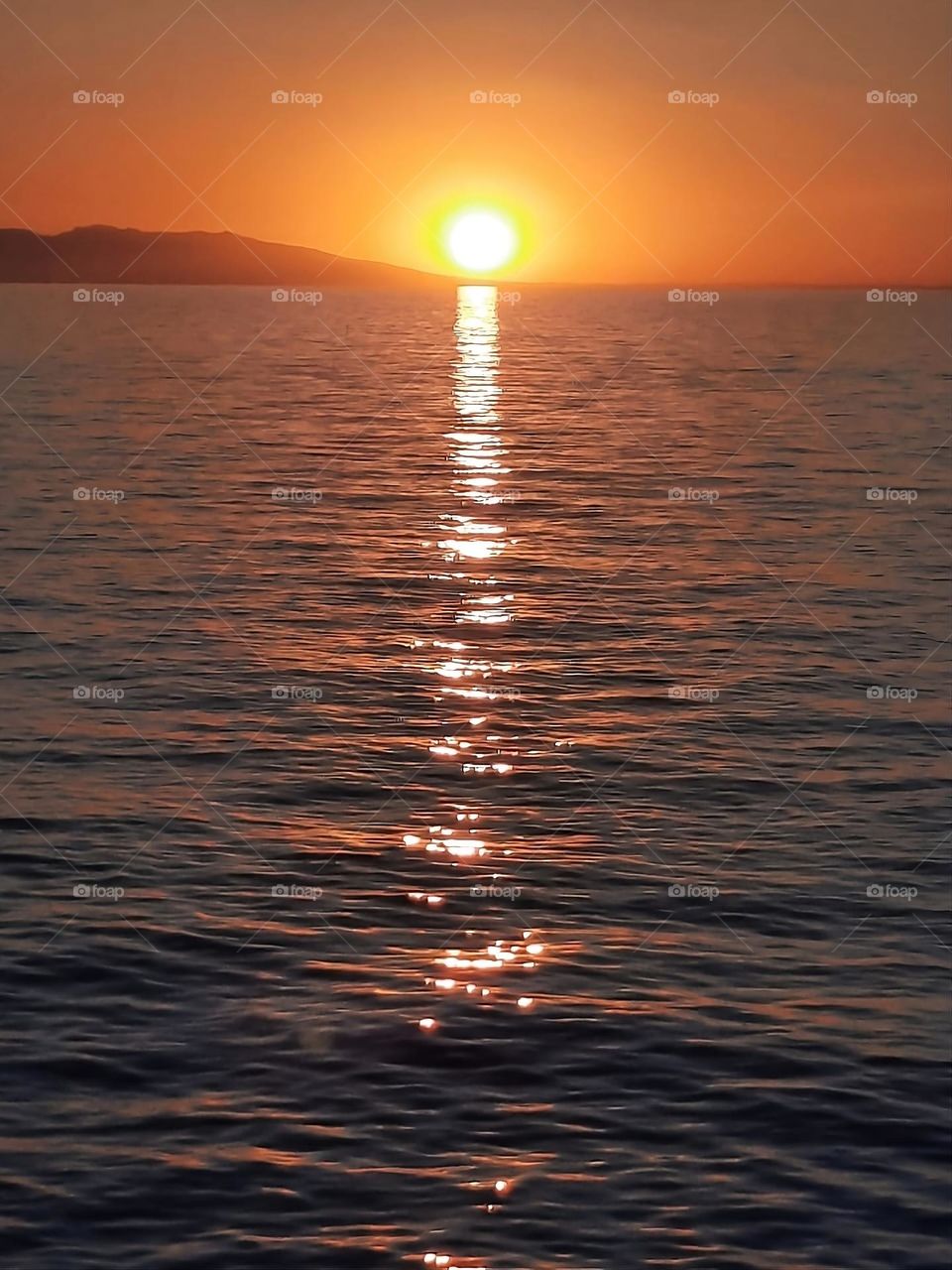 couche de soleil splendide