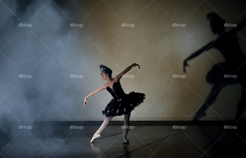 young girl dancing ballet