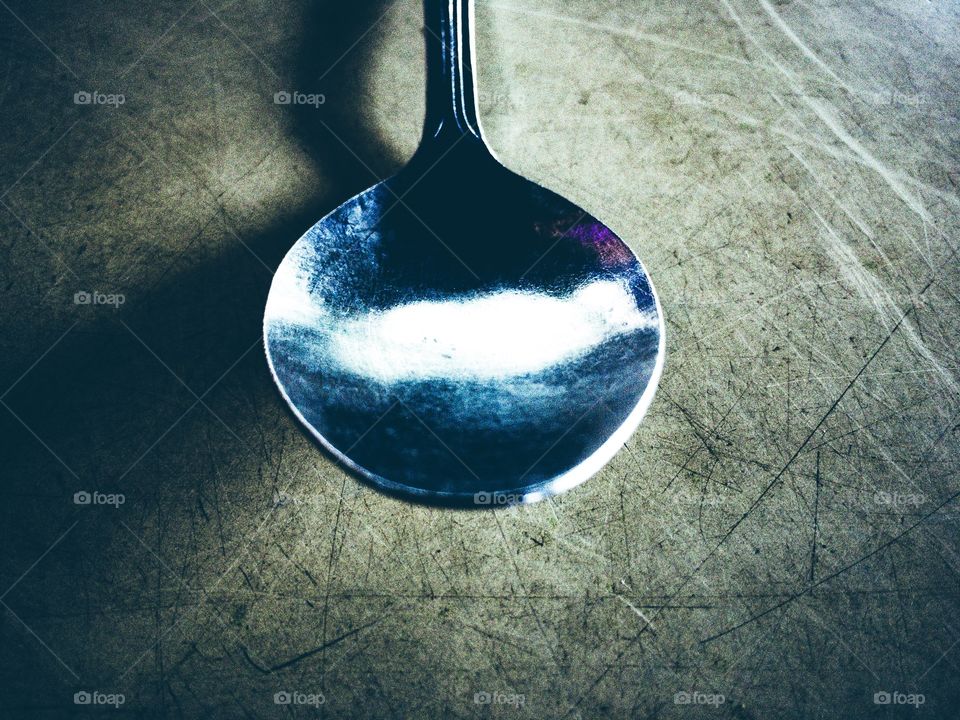 Spoon on a table