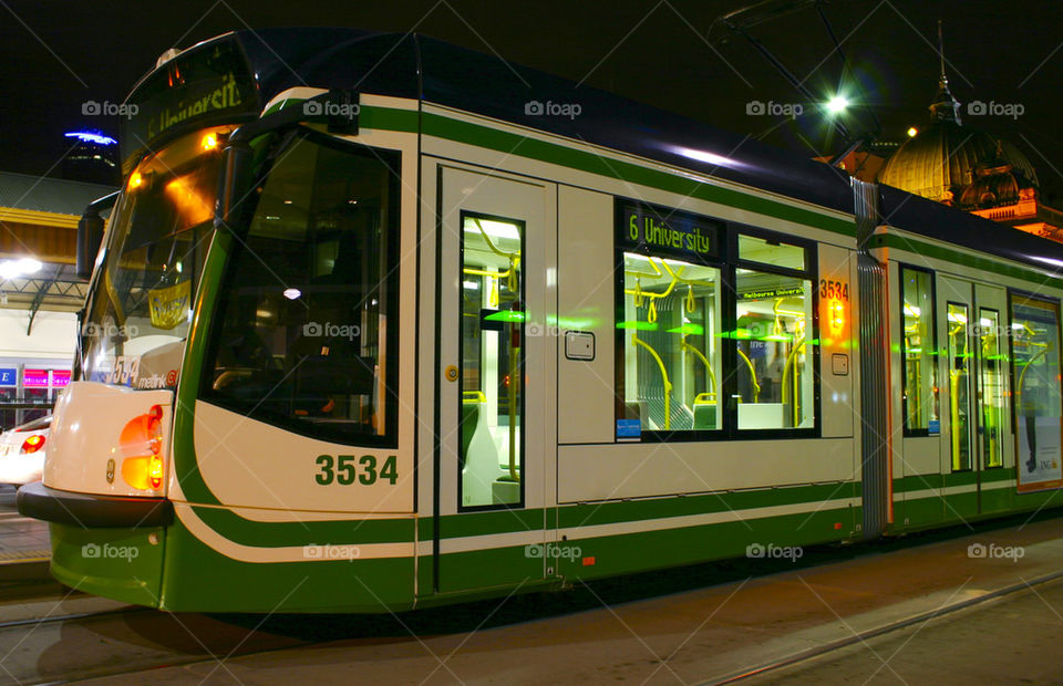 THE MELBOURNE CITY TRAM LINES MELBOURNE AUSTRALIA