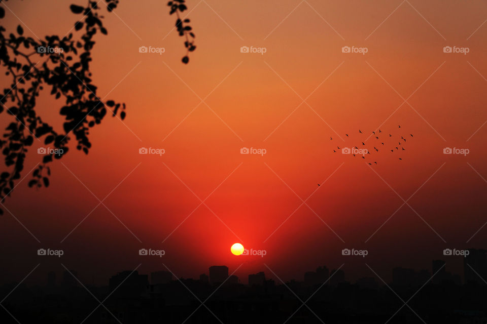 Sunset view in Cairo