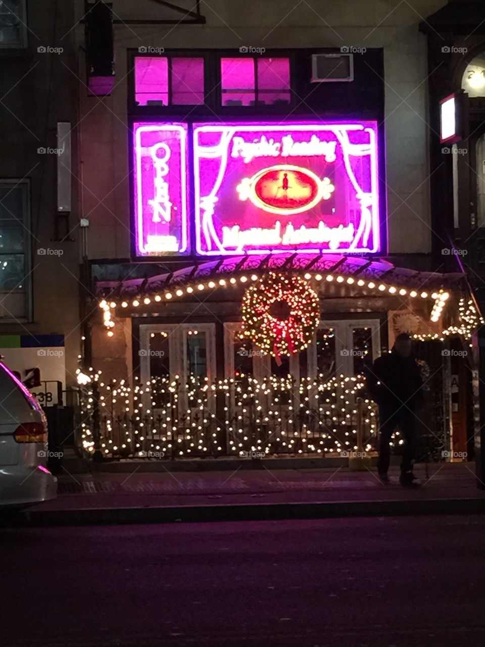 Prophet In Manhattan. A psychic shop on New York's 14th Street.