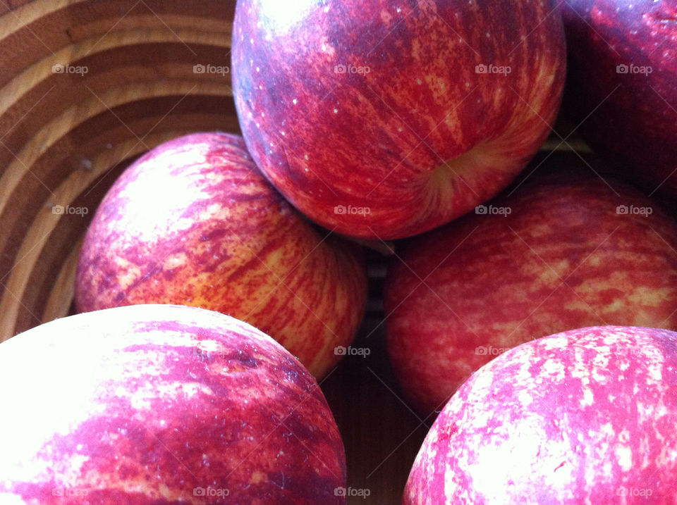 red food bowl apples by emmam