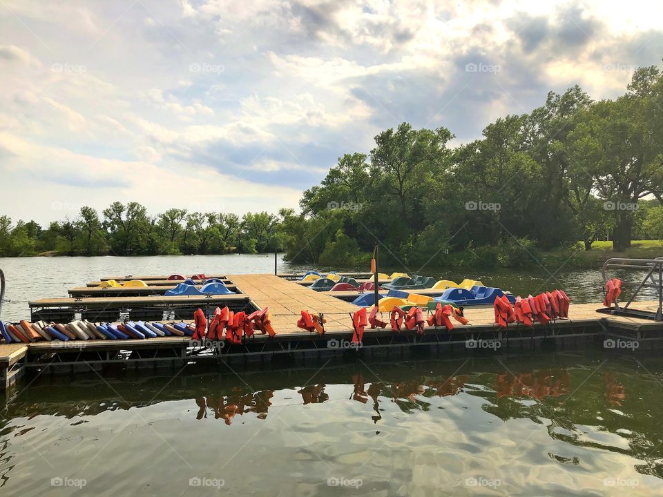 Peddle boats at Watson park