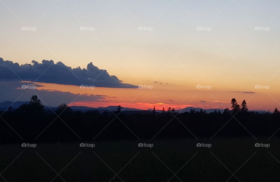 Vermont sunset