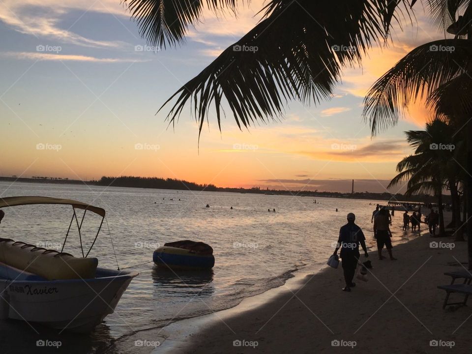 Sunset in Dominican Rep show