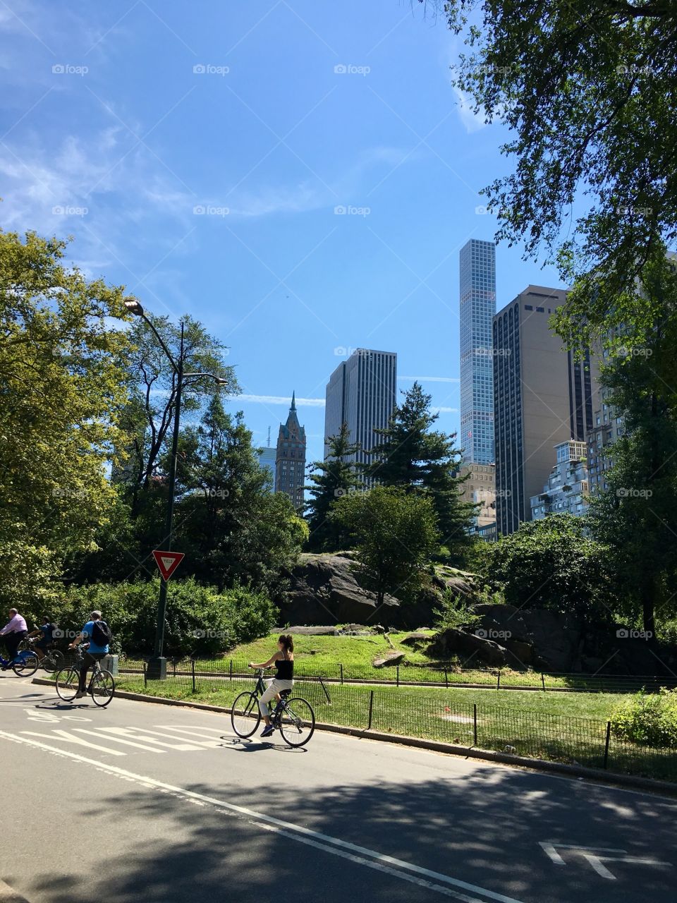 Central Park by bike