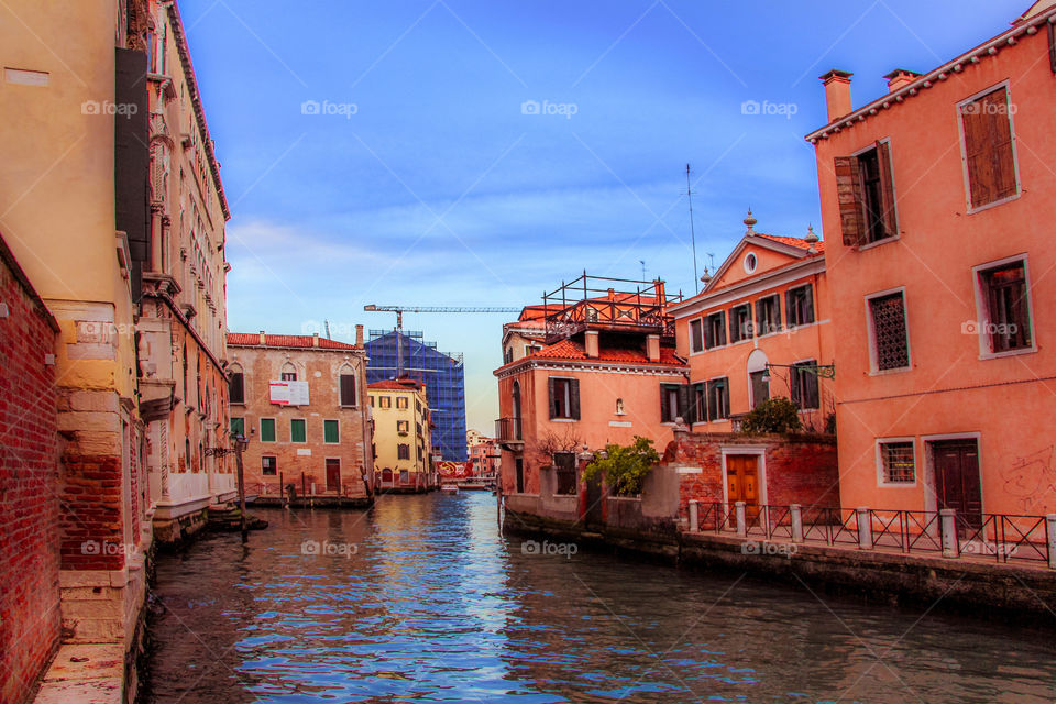 Buildings in Venice city