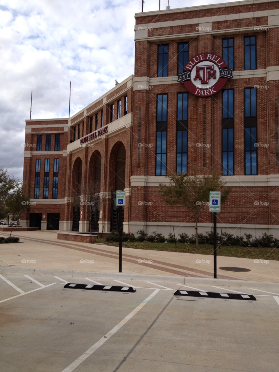 blue park reflection baseball by tewitty