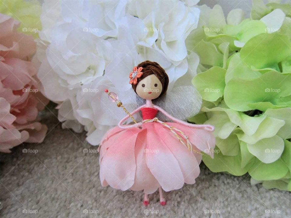 Flower fairy doll of Harmon Craft Store on Etsy