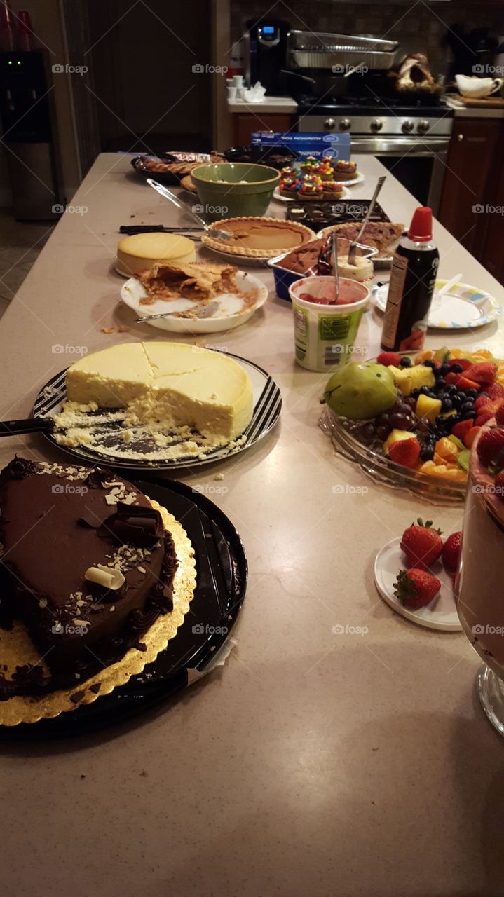 dessert table