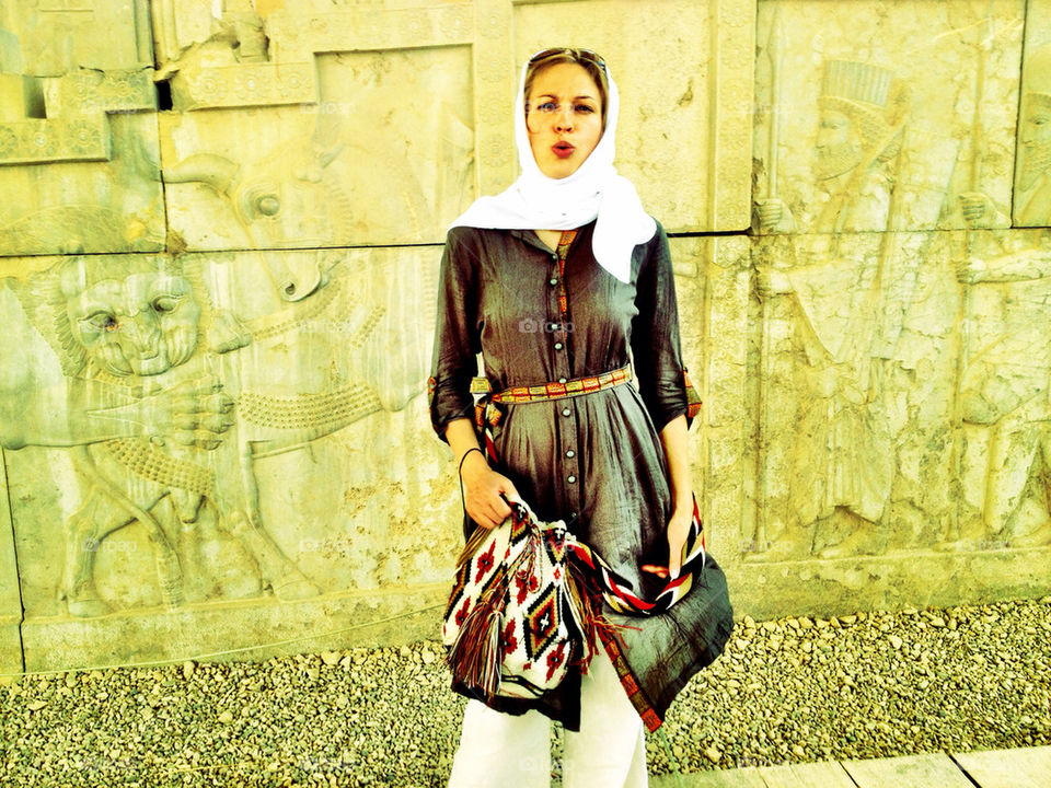 iran persepolis headscarf by santiagovf