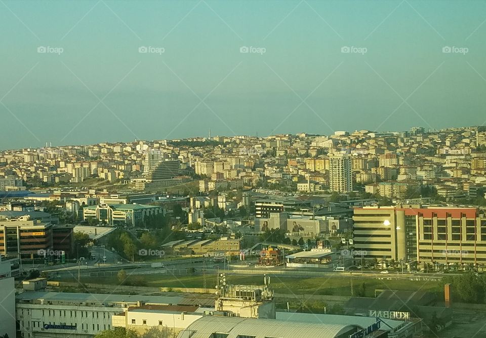 a view of Istanbul Turkey from the hotel room