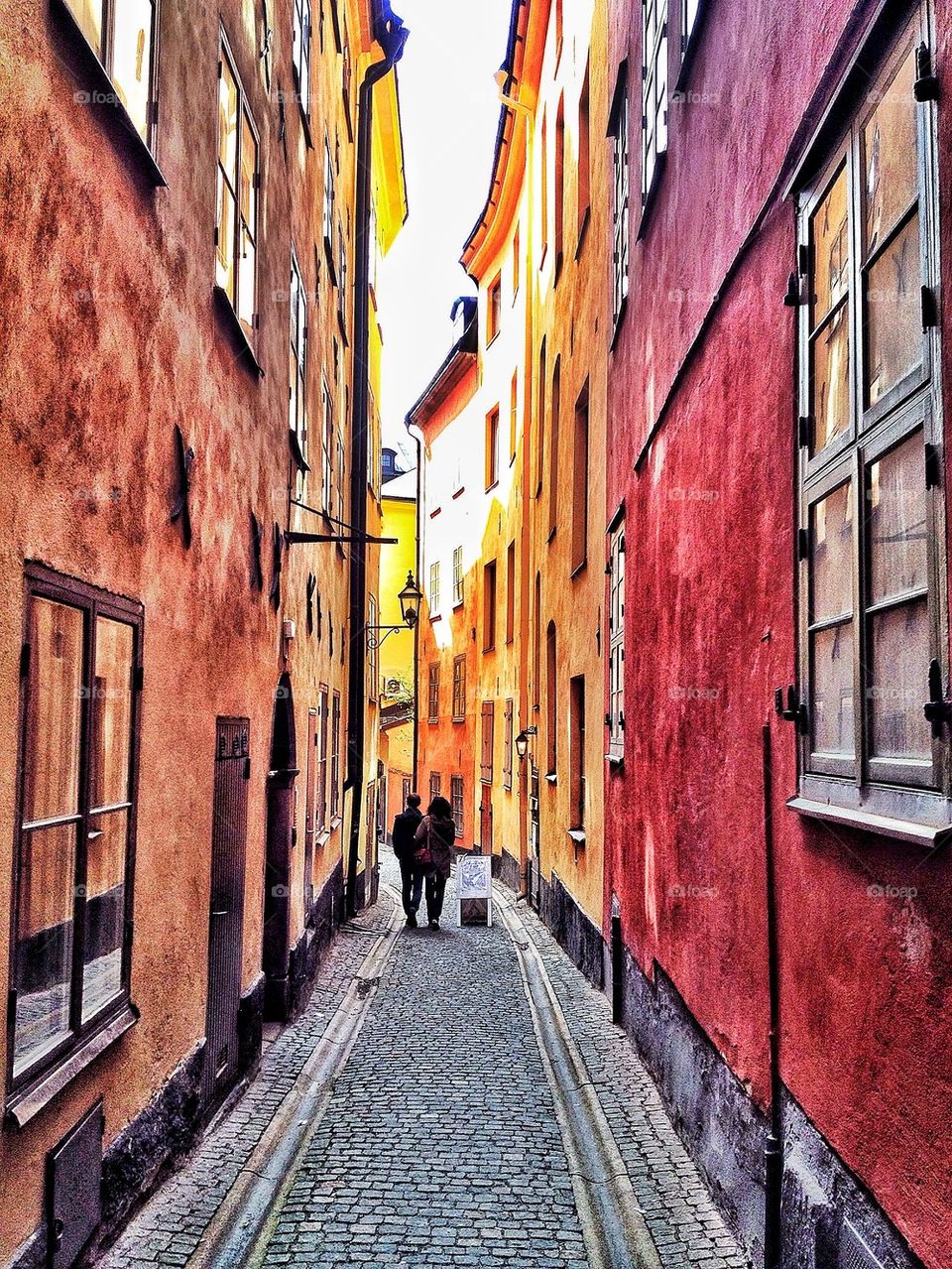 Narrow street Gamla Stan Stockholm