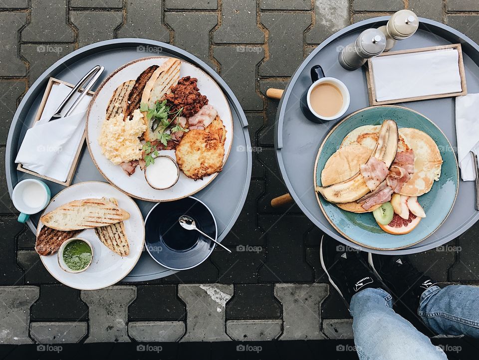 Lunch outdoors