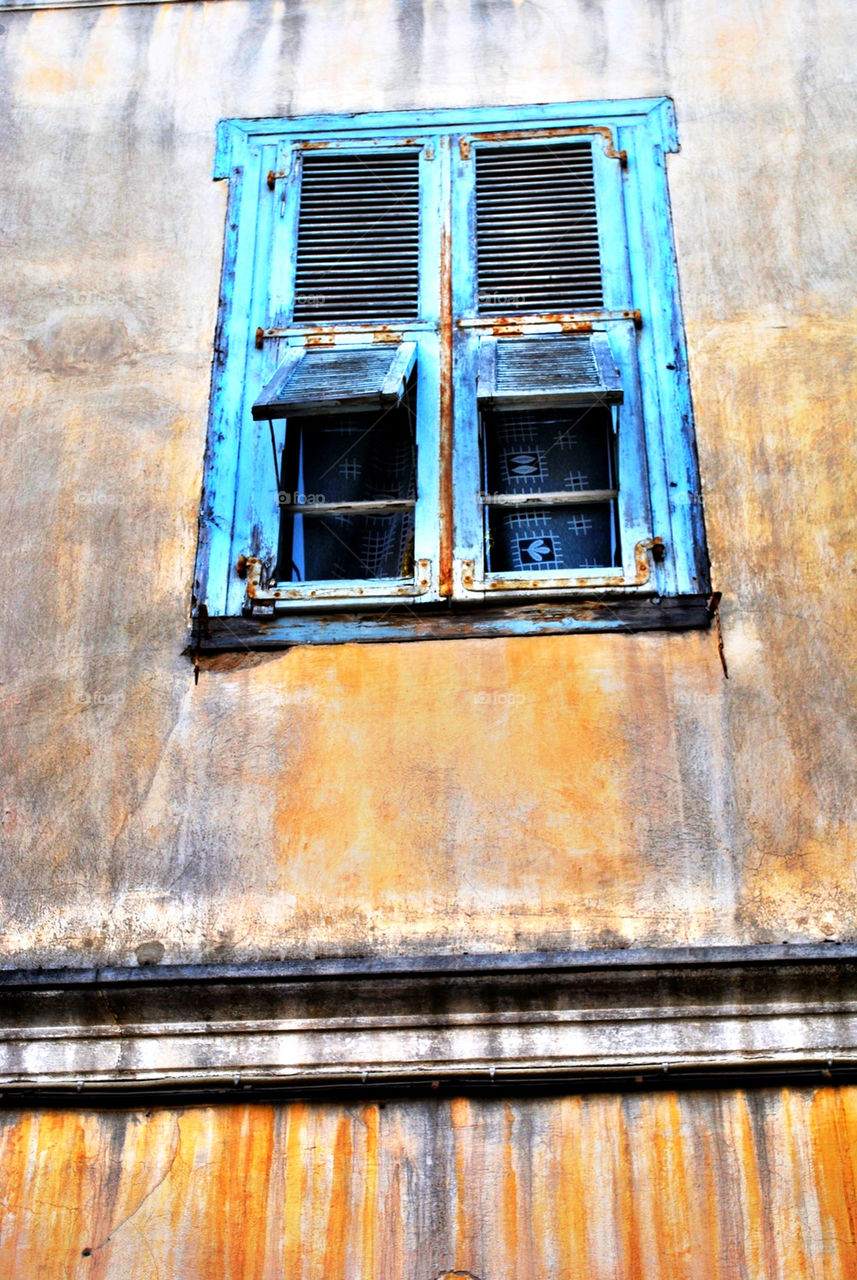 blue wall vintage window by mrarflox