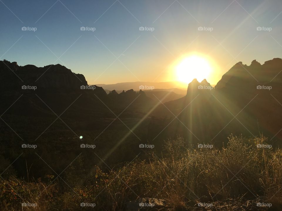 Sunset in Sedona 
