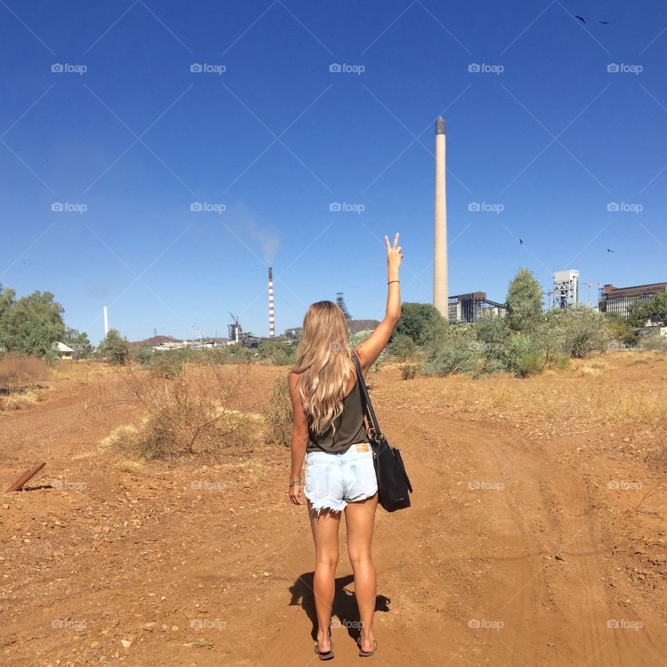 Standing in the river bed