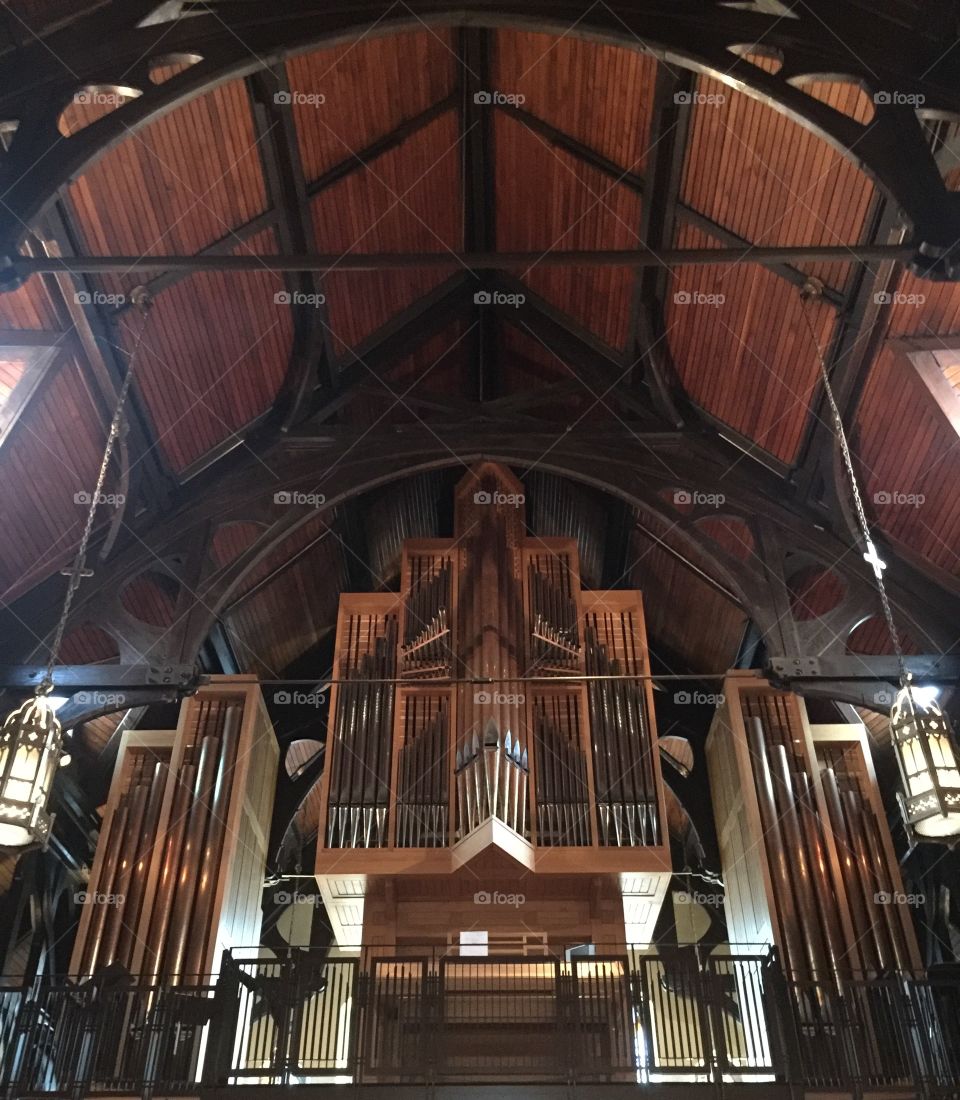 Stunning organ in an Anglican Church in Vancouver, British Columbia 