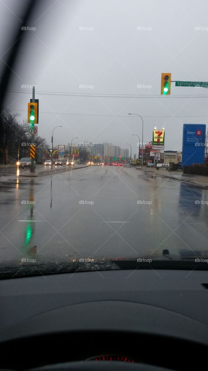 rainy commute