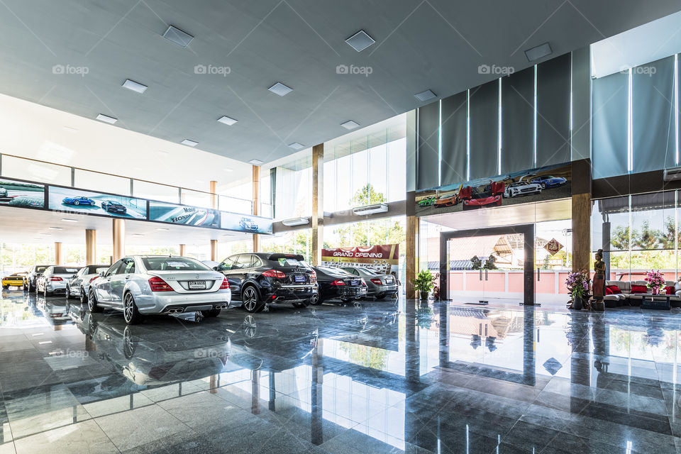 Inside the luxury showroom 