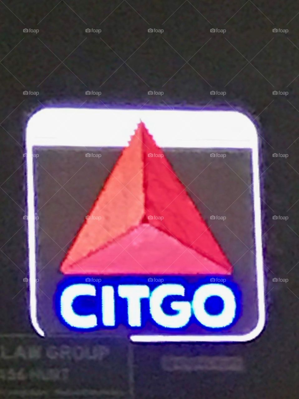 Citgo Sign,  Boston, MA taken from car 