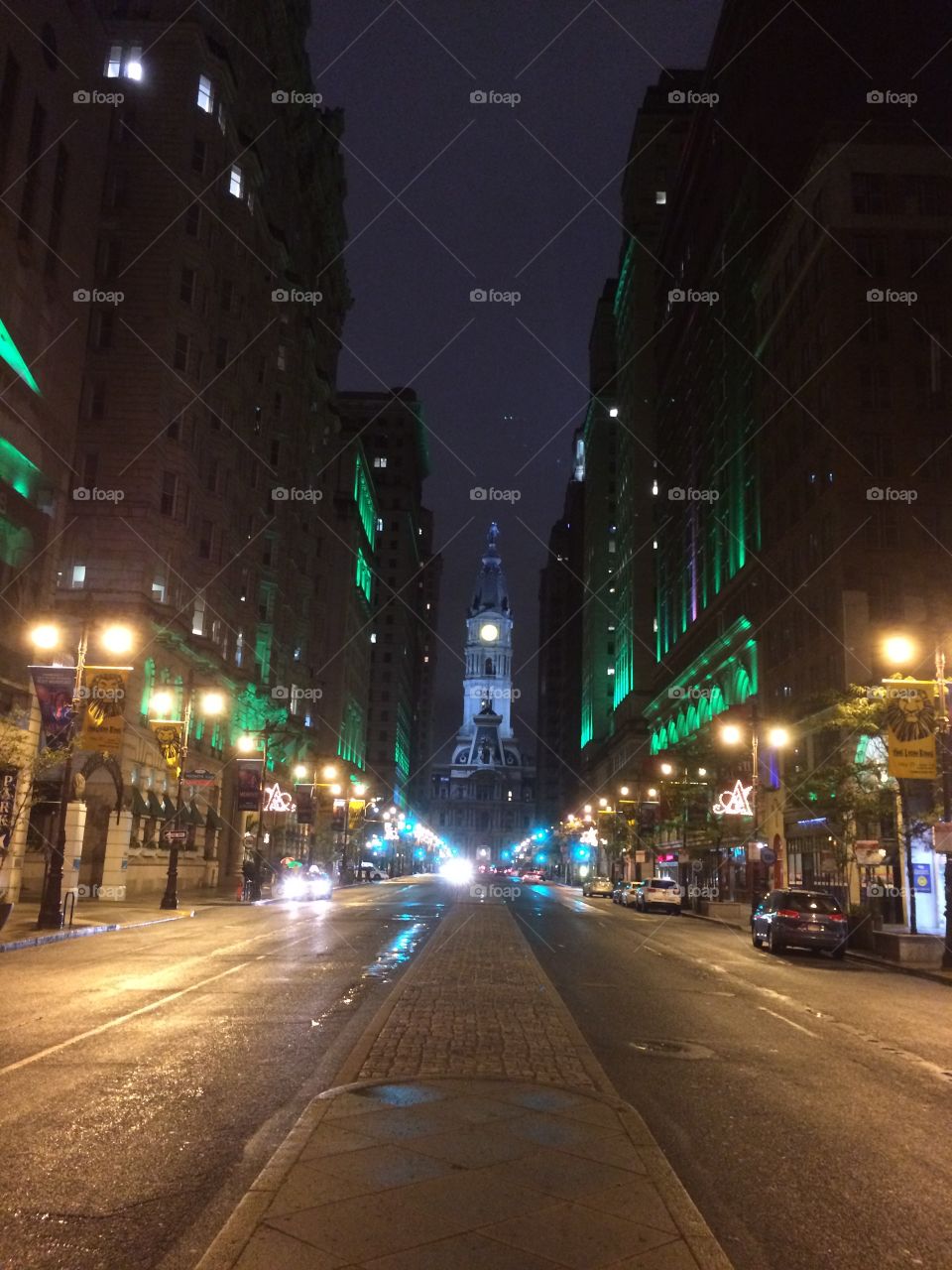 Philly at night. Philadelphia at night