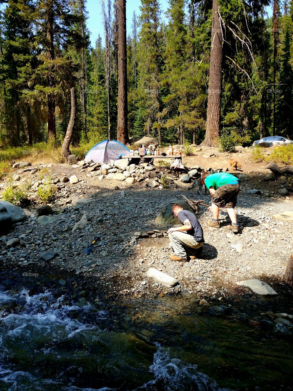 Quick pic of the campsite. It was free, off the beaten trail, and big enough for 10 of us to have a super chill weekend.