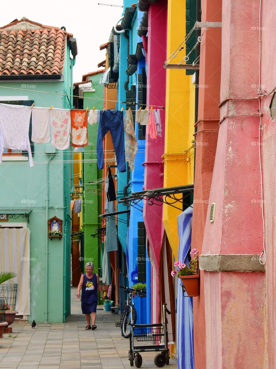 Walking in Burano