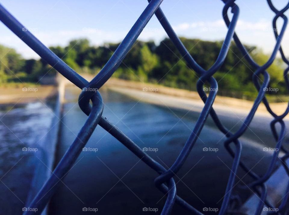 Fence over the dam