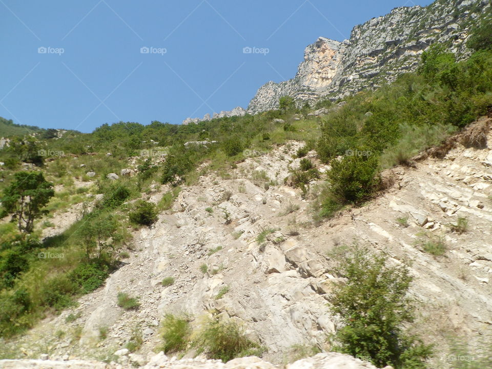 Scenic sight in the natural park Verdon in France