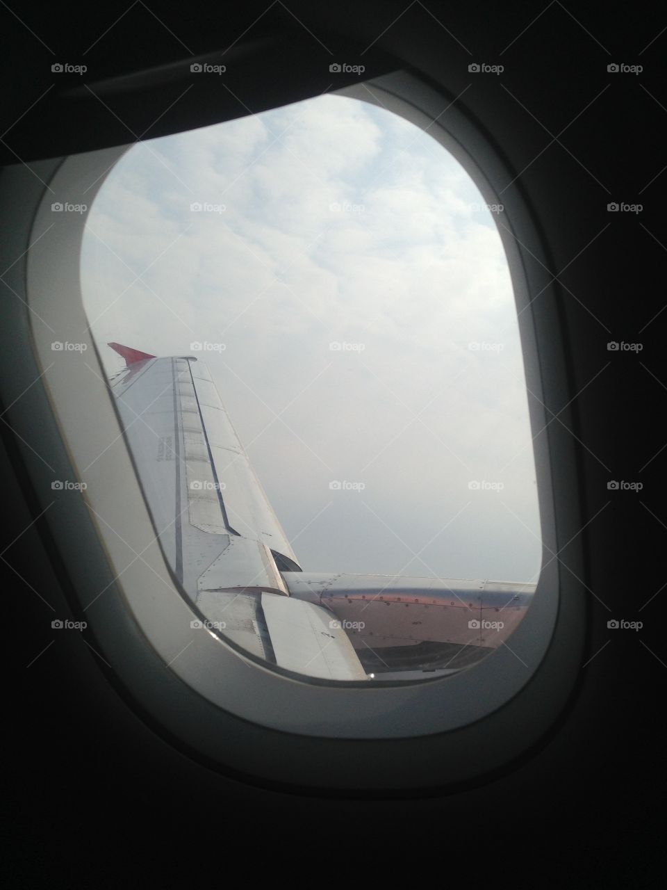 Airplane Window View