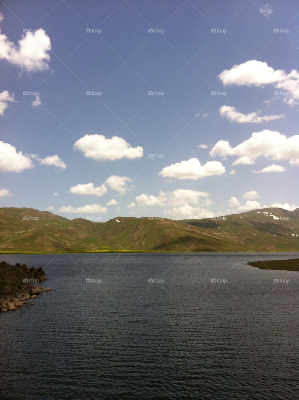 sky mountain lake cloud by nader_esk