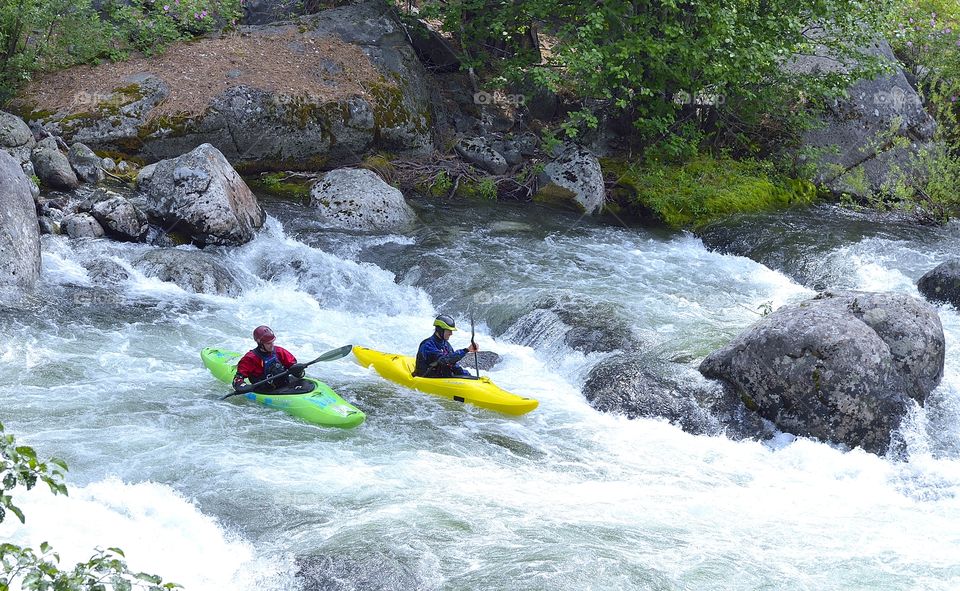 Whitewater kayaking