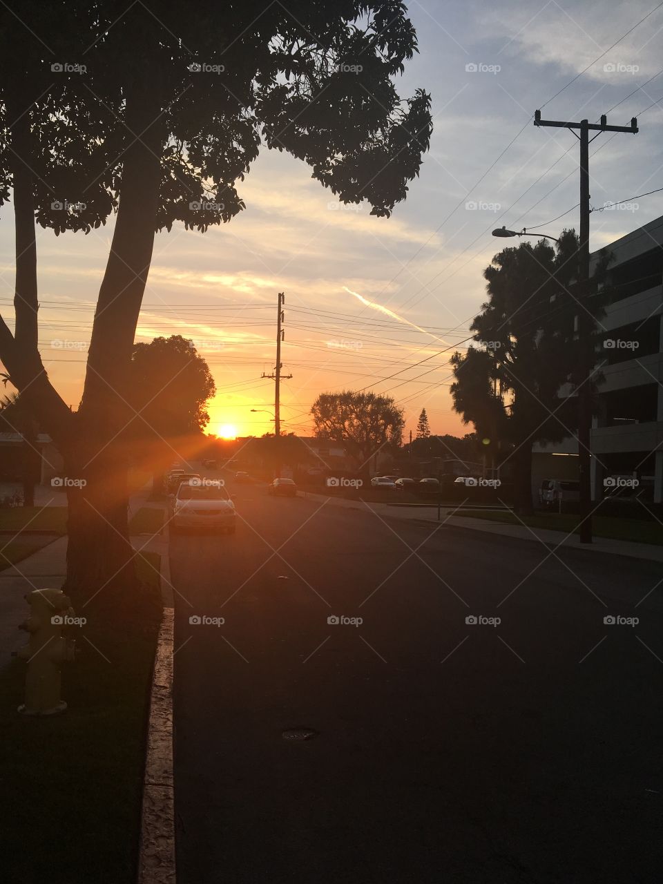 A California sunset 