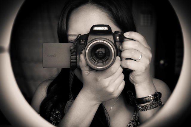 Live on a photo
