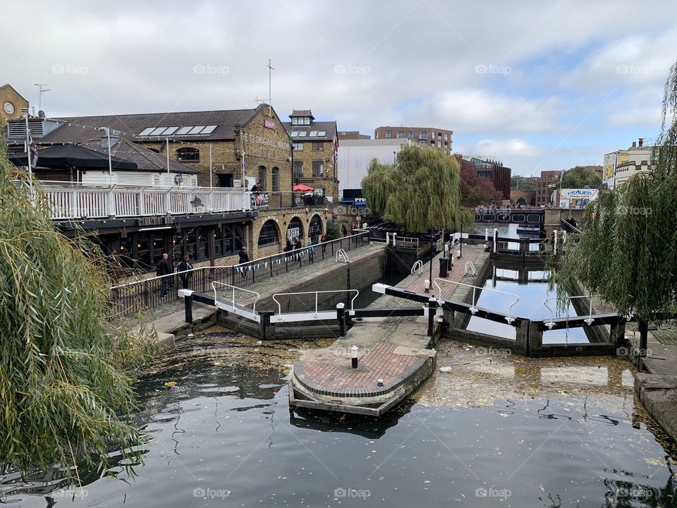 Canal Locks, Camden, London, England 